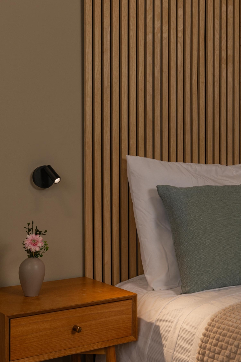 Lucide TONI - Rechargeable Wall spotlight / Wall light - Battery pack - Ø 8,1 cm - LED Dim. - CCT - 1x2W 2700K/4000K - Magnetic - Black